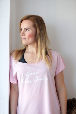 Soft Pink Yoga T-shirt